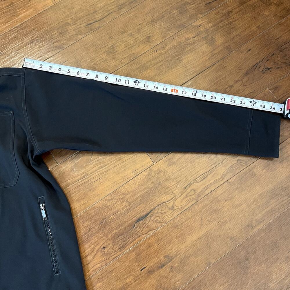 Patagonia Sidesend Jacket Mens Medium Black Softshell Water Repellent Full Zip - Picture 11 of 15